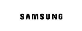 Logo de Samsung, cliente del plató de rodaje The Black Cactus Studios en Madrid