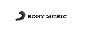 Logo de Sony Music, cliente del plató de rodaje The Black Cactus Studios en Madrid
