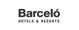 Logo de Barceló Hotels, cliente del plató de rodaje The Black Cactus Studios en Madrid